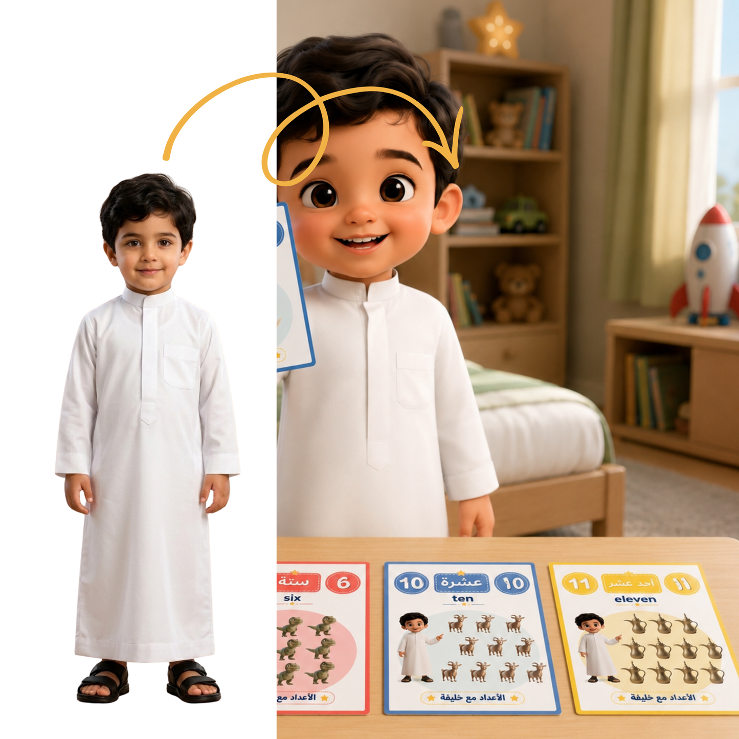 فلاش كرت الأرقام