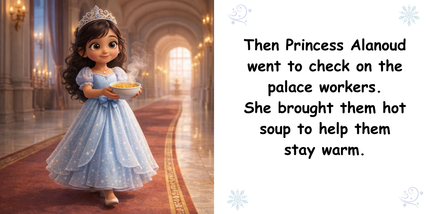 Princess Alanoud and the snow storm