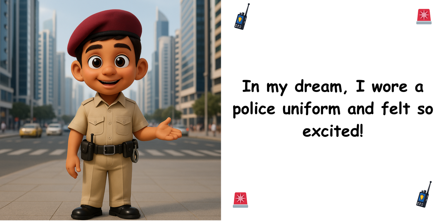 I want to be a policeman