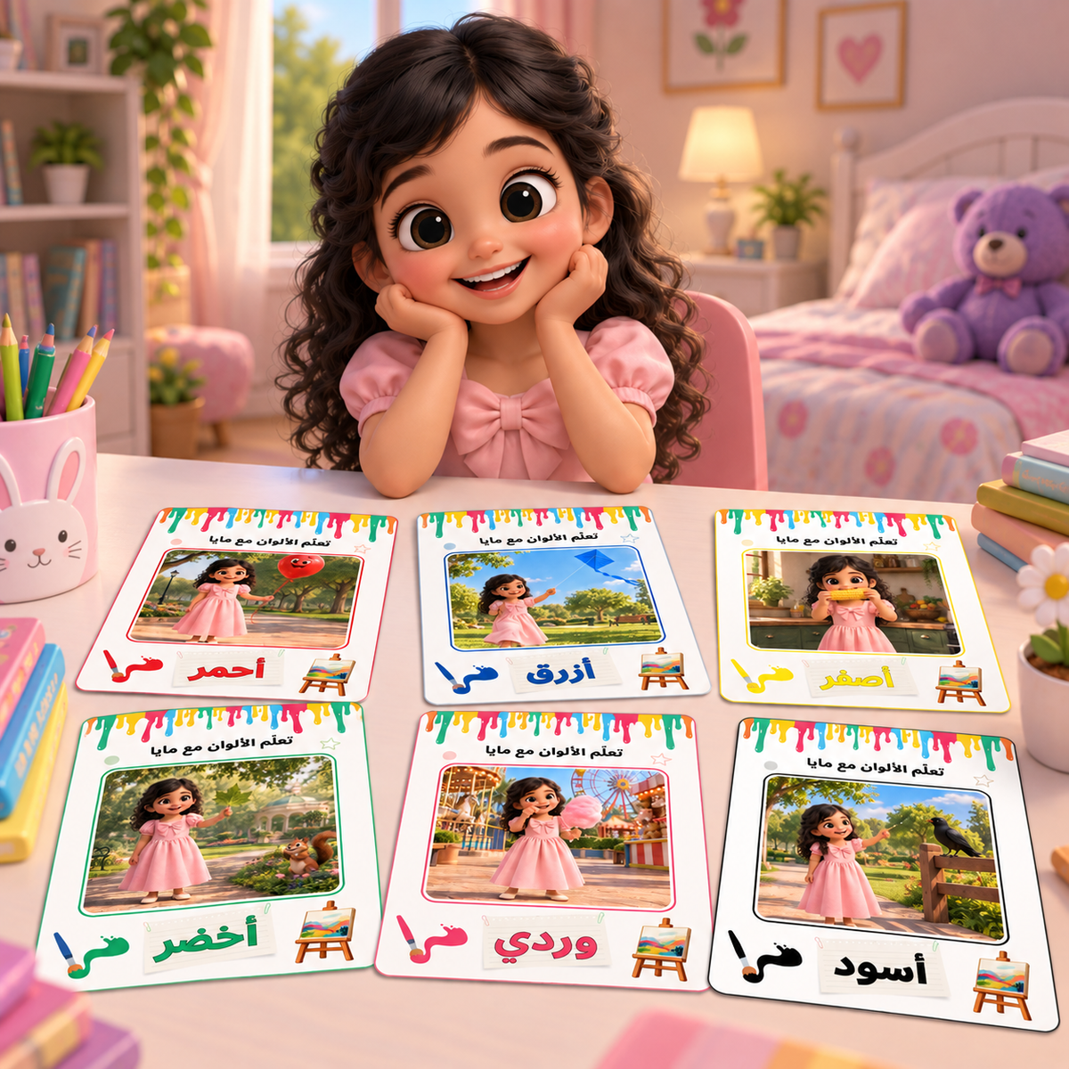 فلاش كرت الألوان
