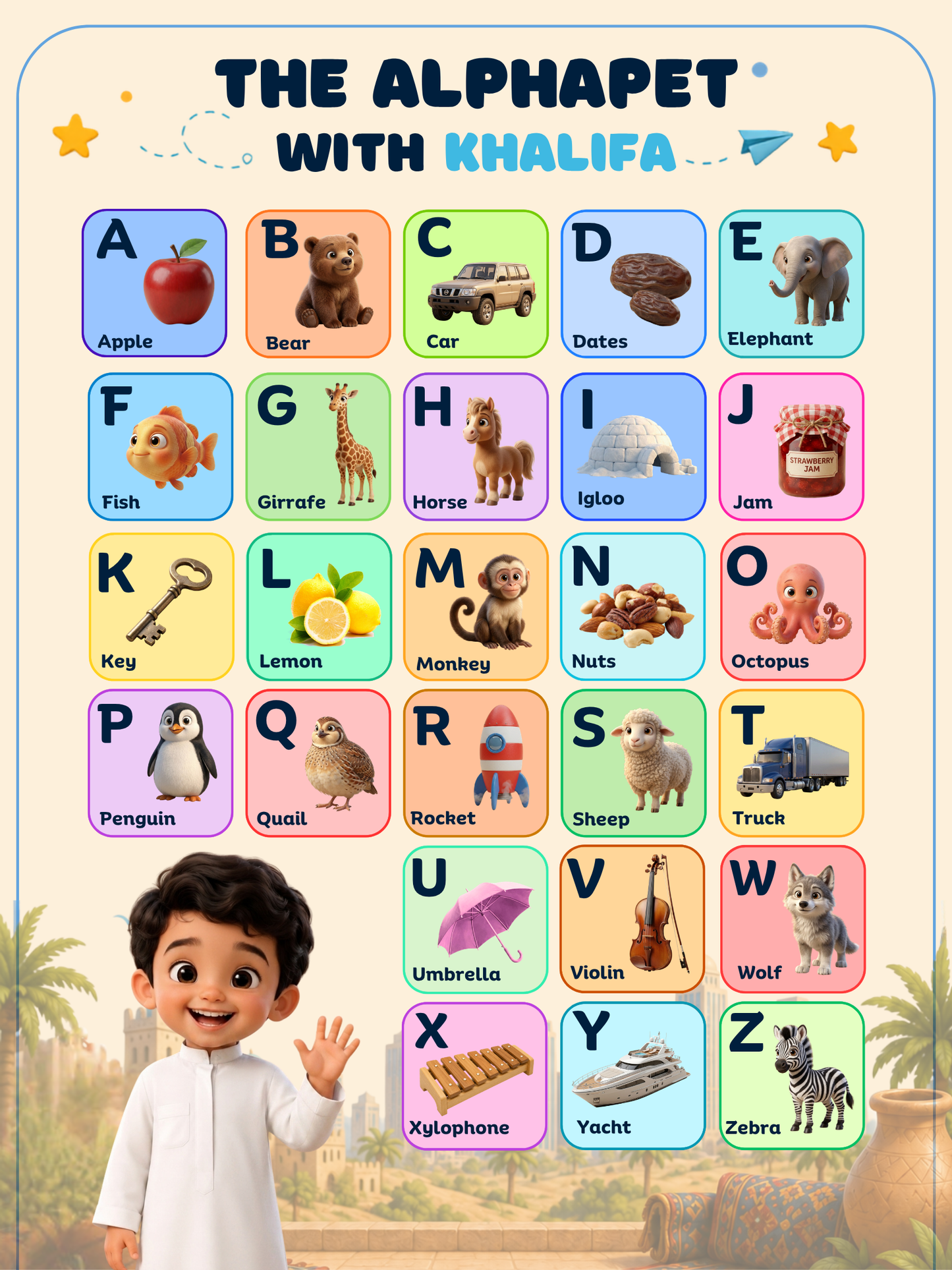 English Alphabet Poster